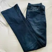 White House Black Market Skinny Flare Dark Wash Jeans in Size 4R