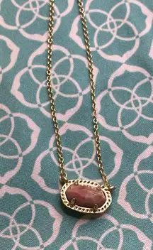 Kendra Scott Pink Pendant  Eliza Necklace