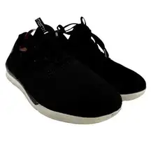 KURU Walking Shoes Casual Workwear Breathable Lace Up Low Top Black US 7