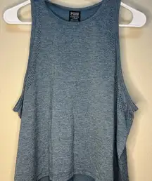 Victoria's Secret PINK Women's High Low Seamless Sleeveless Tank Top Blue