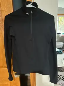 Ralph Lauren Black Quarter-Zip Sweatshirt-worn once! Like new!