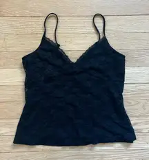 Black Brandy Melville Lace Tank