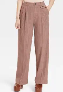 A New Day Wide Leg High Rise Baggy Plaid Pants Women’s Size 14 New with tags!