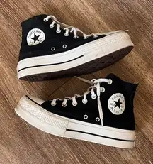 Converse All Star Black Platform Chuck Taylor