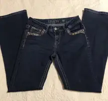 Grace in LA Low-Rise Bootcut Jeans