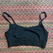 VICTORIAS SECRET PINK ACTIVE BLACK SPORTS BRA
