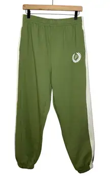 Green and White VS‎ PINK Joggers Sweatpants with Pockets