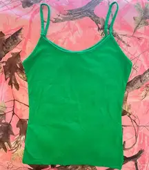 basic bright green tank top