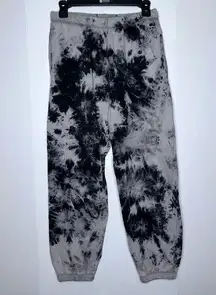 Garage black gray tie dye high waisted jogger sweatpants size XS