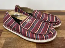 Twisted‎ X Womens Hooey Serape Slip On 7 Canvas Stripe Multicolor Beach Western