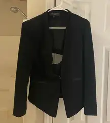 Rag & Bone Teresa Cut Out Peek A Boo Black Blazer size 4 business professional
