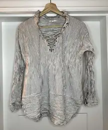 Ripcurl junior swim coverup striped lace front - Large - GUC