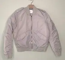 Aritzia Talula Whitby Bomber Jacket Dove/Gray Size M