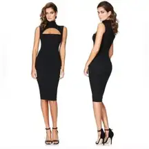 Nookie‎ Manhattan Midi Dress LBD Black NWT XS