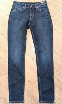 Silver Jeans Womens 26 Boyfriend Mid Rise Slim Leg Denim Faded Wash‎ NWT NEW