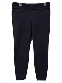 Boss Hugo Boss Pants Women's Size 6 Dress Navy Blue Side & Ankle Zippers Tapered