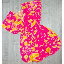 Stoneage arts made in Kenya oversized beach / house dress Dashiki Kaftan Tie Dye