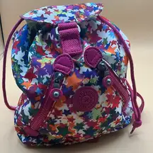 A Small Very Rare KIPLING FUNDAMENTAL XS Star Print Mini BACKPACK