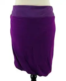 Athleta Twist It Bubble Purple Skirt Mini Stretchy Athleisure Wear Travel Large