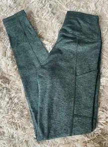 Aerie Pocket Leggings XS Chill Play Move Heathered Green Athleisure Yoga Lounge