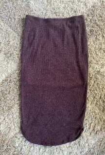 Purple pencil skirt
