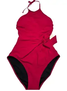 Gottex Women's Standard Luna High Neck One Piece Raspberry US 8 Summer Vacation