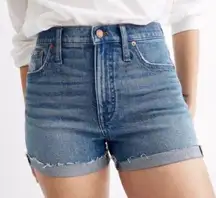 High Rise Denim Shorts