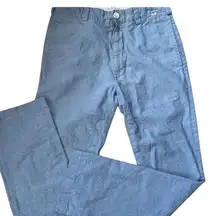 Bsbee Oxford Becca Pin Stripe 100% Cotton Made in Italy Women’s Pants Size 29