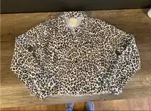 Altar'd State Leopard Print Denim Jacket