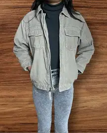 Old Navy Vintage Unisex Corduroy Sherpa Lining Jacket Kids  Sz M Women’s XS/S