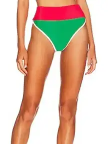 Beach Riot Emmy Bottom in Merry Color Block Sz L