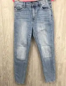 Lucky brand Bridgette skinny light wash denim jeans 8/29 padded knee jean