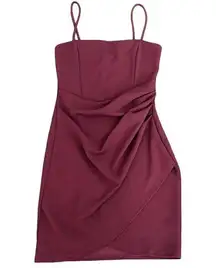 Windsor  burgundy short, wrap dress. Prom, Formal, graduation, Size Small