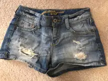 Ripped Jean Shorts