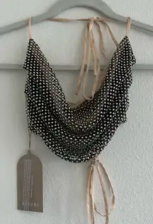 Meshki Mesh Diamante Skirt Set