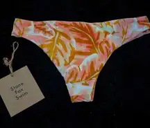 Nwt Stone Fox Swim Women's Pink and Orange Bikini Bottom