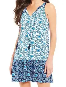 Tommy Bahama Woodblock Blossoms beach swim dress or coverup