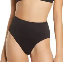 TOPSHOP Ribbed High Waist Bikini Bottoms