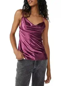 Intimately Free People All Night Velvet Tunic XS Women’s Fig Jam