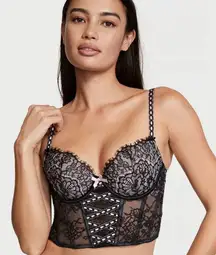 Victoria's Secret Victoria secret DREAM ANGELS corset  Lightly-Lined Heritage Ribbon Slot Bra Top