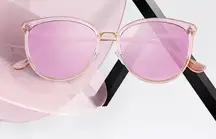 Cat eye polarized sunglasses