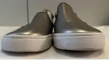 Tommy Hilfiger Metallic Silver Casual Slip-on Shoes Size 8M