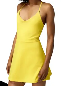 NWT‎ Spiritual Gangster Jet Sleeveless Active Dress Yellow Size XL Athleisure