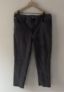 Madewell The Perfect Vintage Jean Denim Jeans zip button logo belt loops cotton