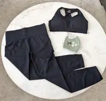 Yoga Basic Training Light Medium Performance Bra and Legging Set