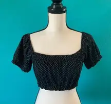 Brandy Melville  off the shoulder polka dot top