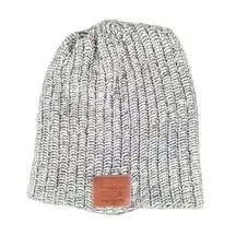 Love Your Melon Knit Beanie Hat Gray