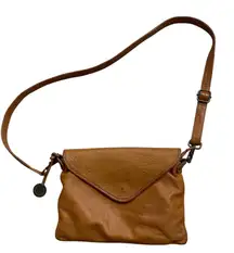 Wanderers Travel Co. The Marseilles Crossbody Leather Bag Clutch Tan  Pre owned