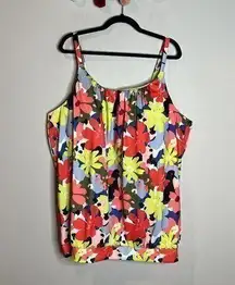 Cacique wireless patterned tankini top