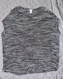 Pure Jill‎ Womens Gray Shirt Scoop Neck Sleeveless Size M